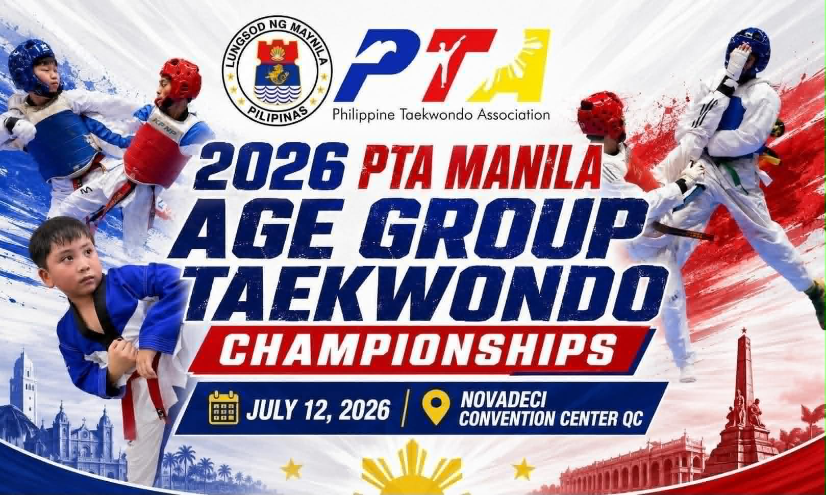 2026 PTA Manila Age Group Taekwondo Championships poster